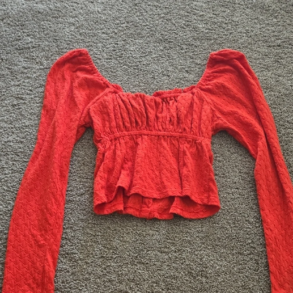 Free People Ladybug Pheasant crop top in red Size Large